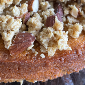 Rabarberkage med crumble